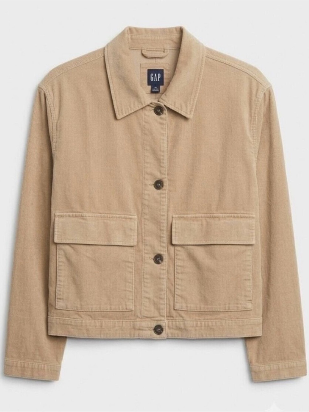 NWOT | GAP | Beige / Tan Button Front Cotton Jacket | Size XXL